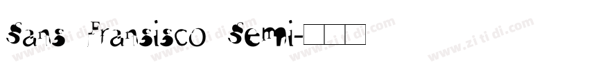 Sans Fransisco Semi字体转换